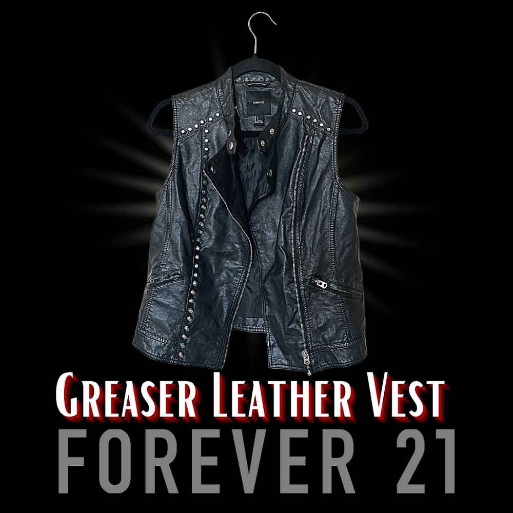 Forever 21 Moto Leather Vest
